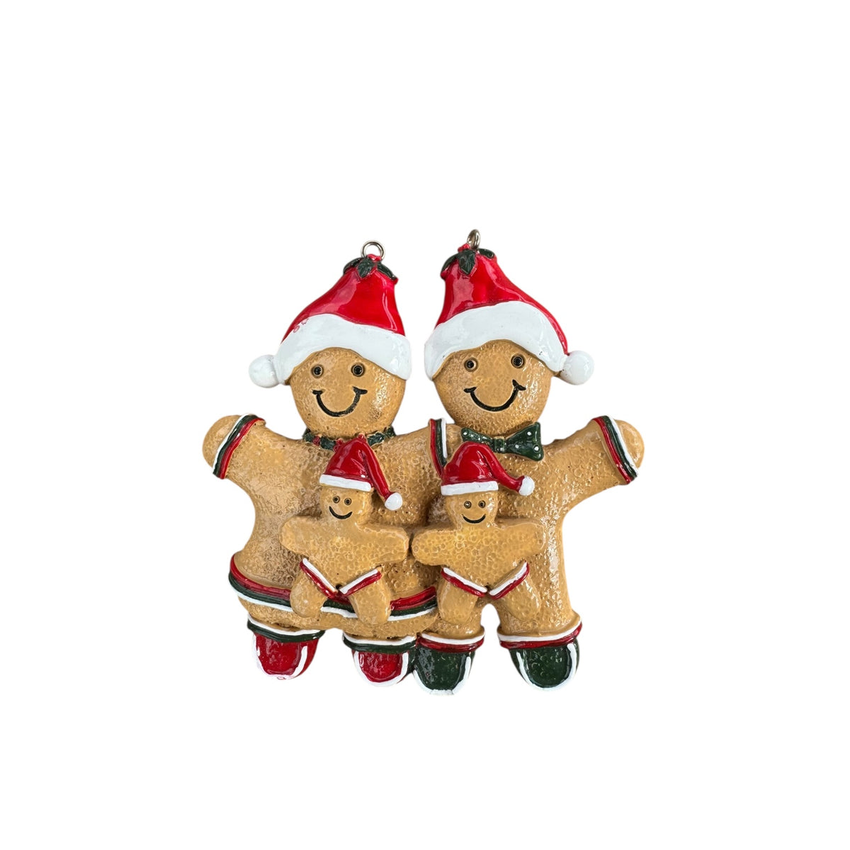Gingerbread family ornament