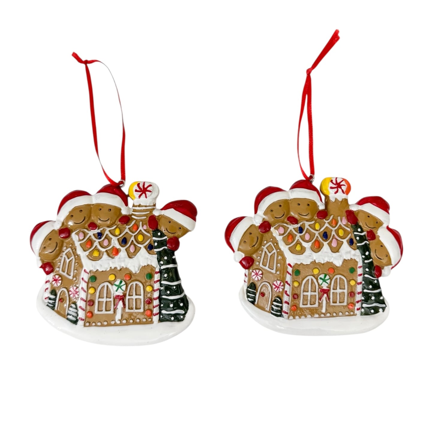 Gingerbread family ornaments