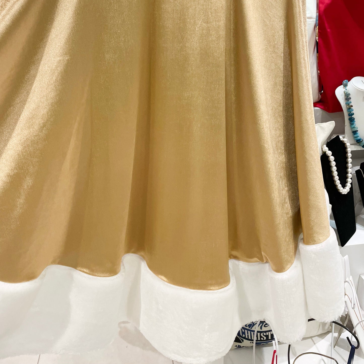 Gold Christmas Tree Skirt