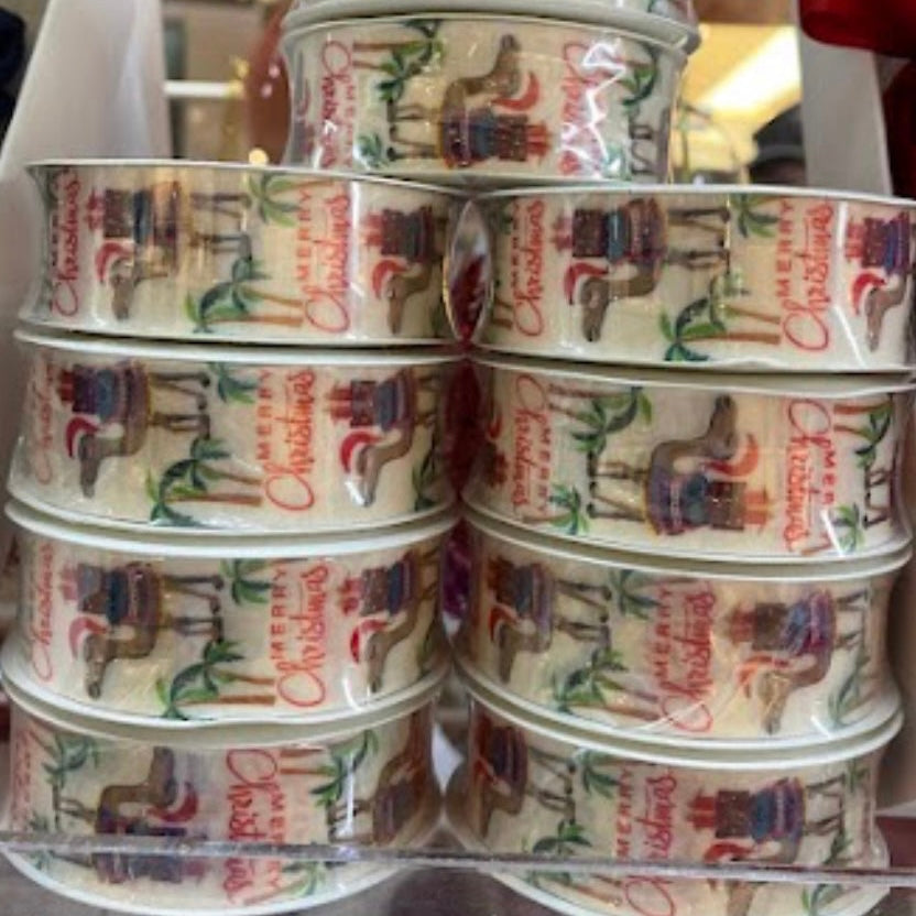 Christmas Camel ribbon - UAE Christmas Store Ribbon
