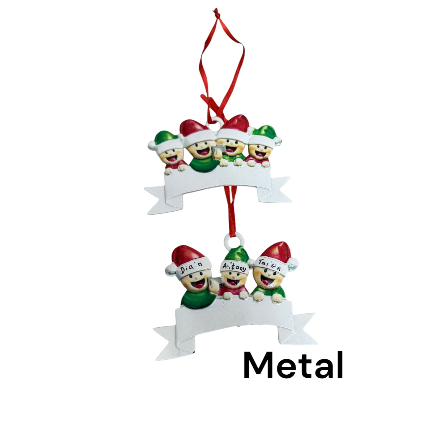 Personalised ornament - metal