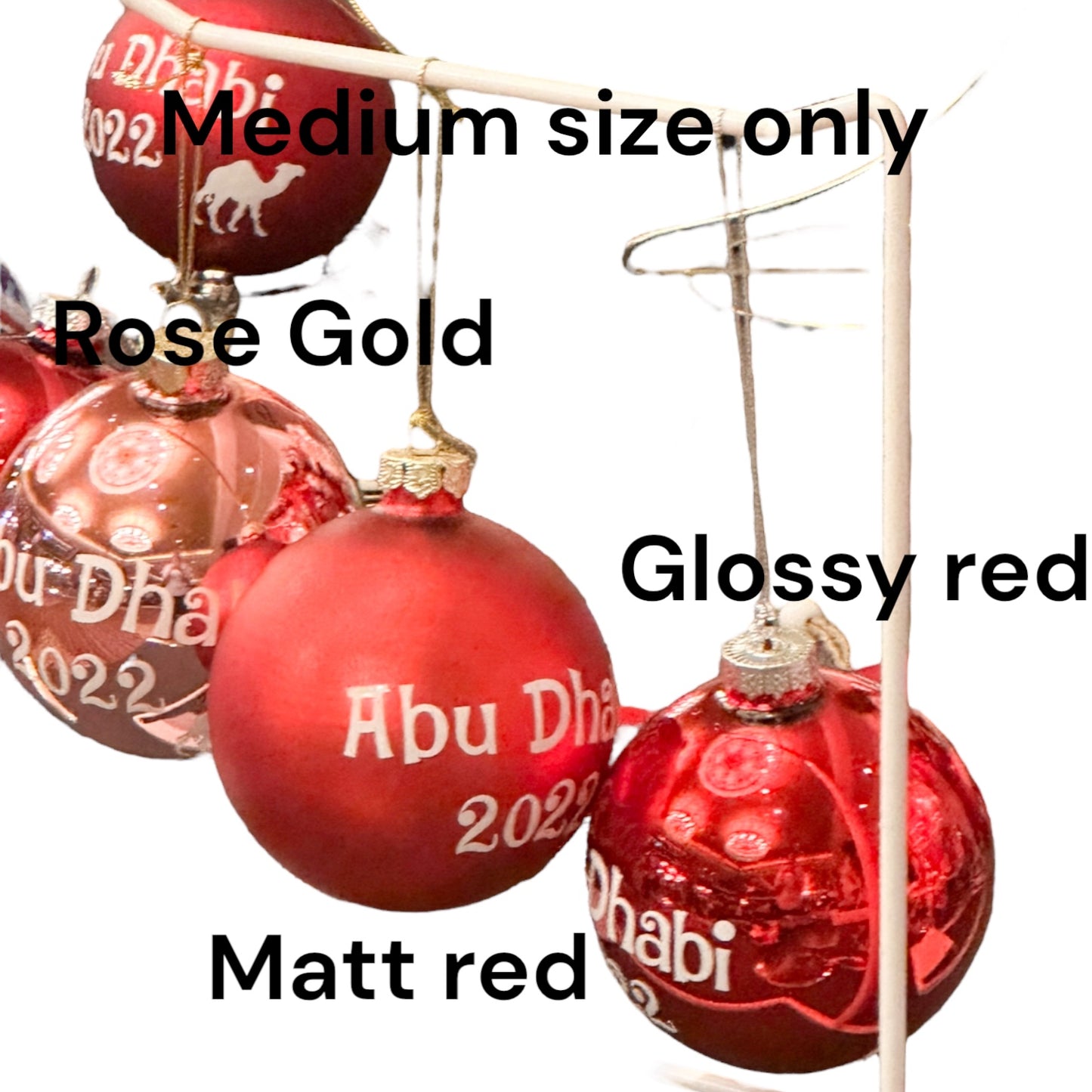 Personalised Glass Bauble - Believe fancy design