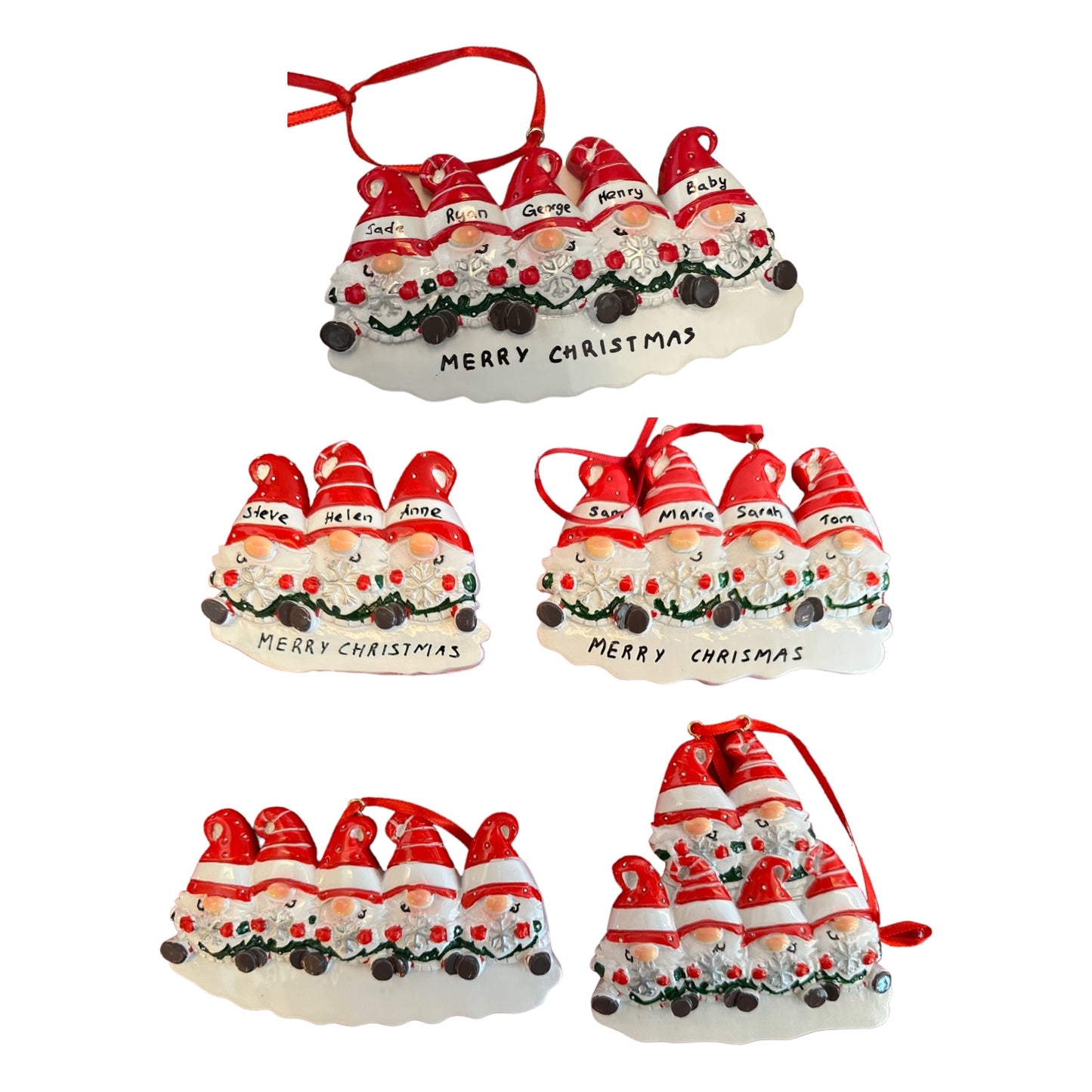 Personalised Gnome ornaments