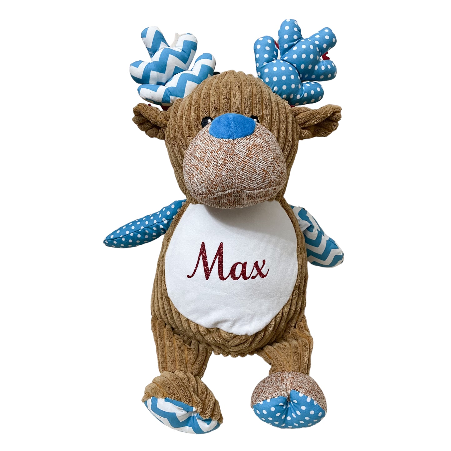 Reindeer with blue