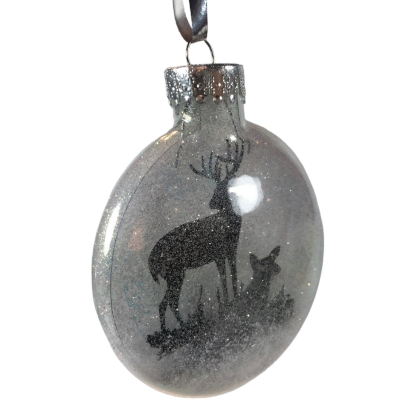 Floating reindeer bauble