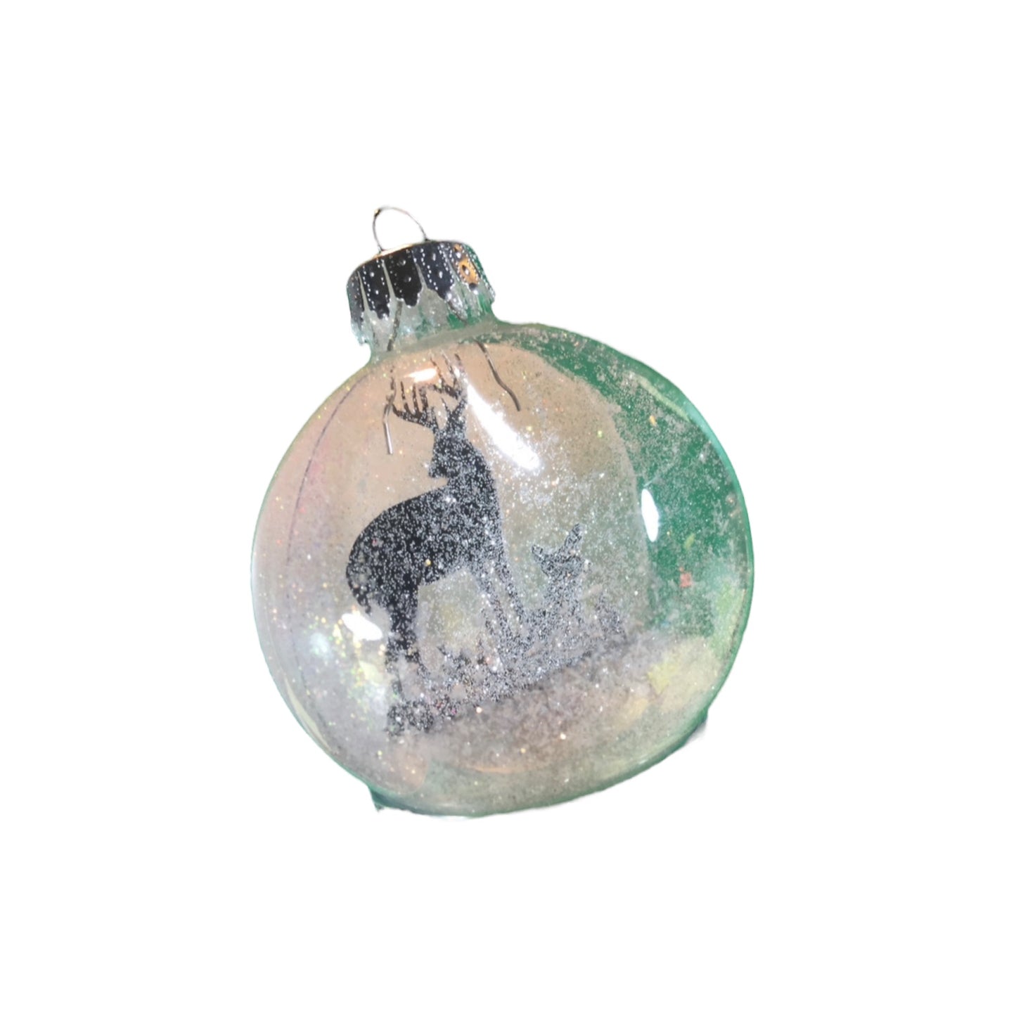 Floating reindeer bauble
