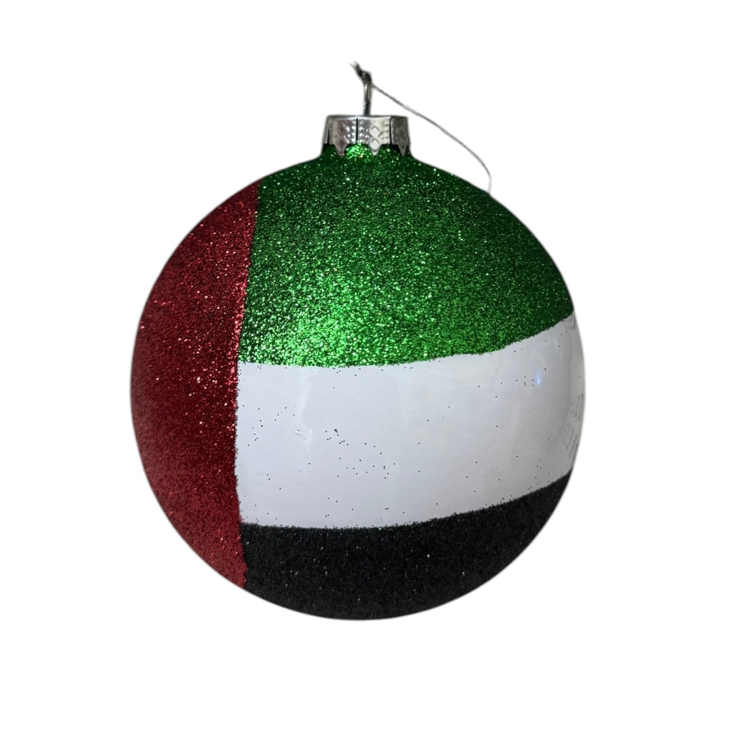 UAE Flag Glass bauble