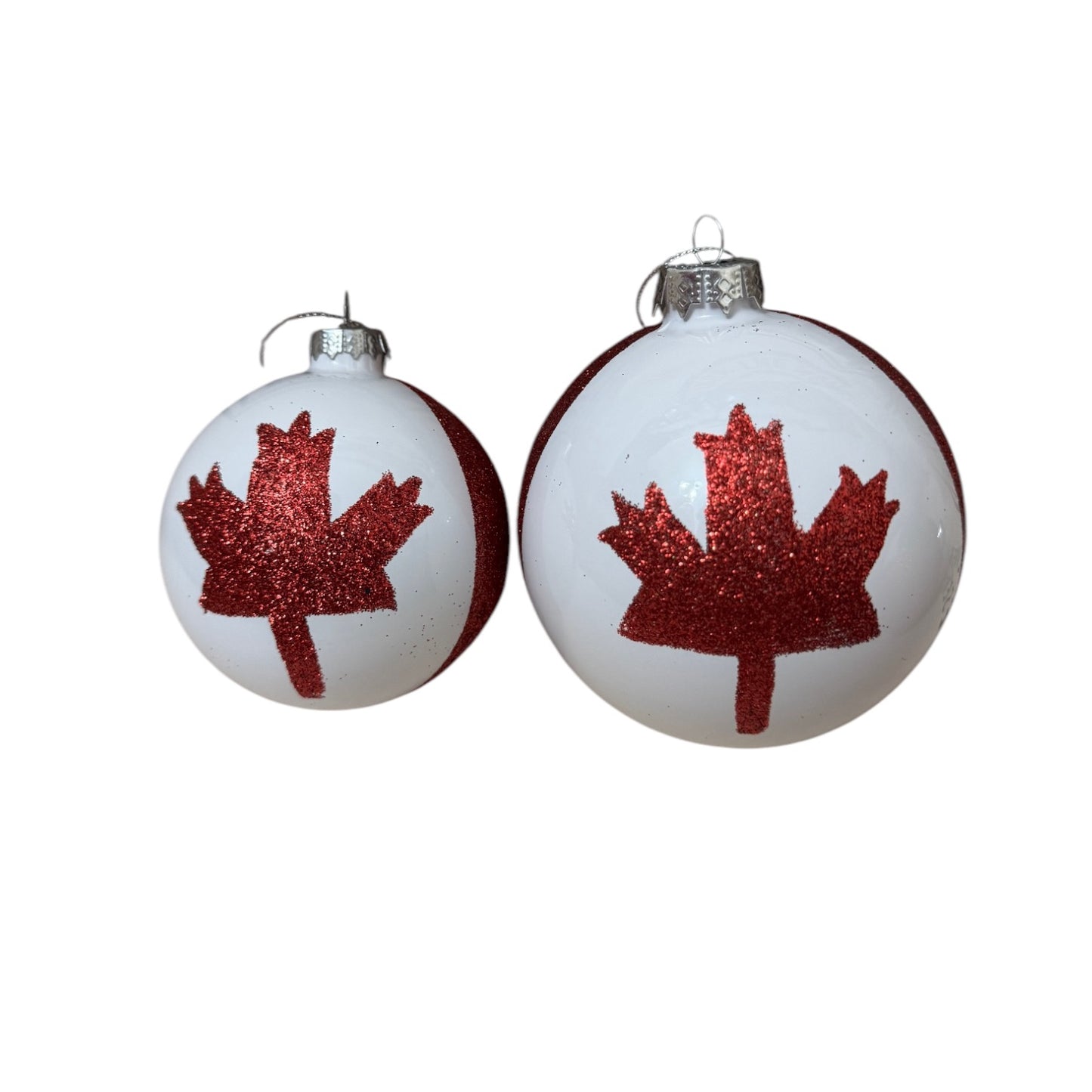 Canada Flag glass bauble