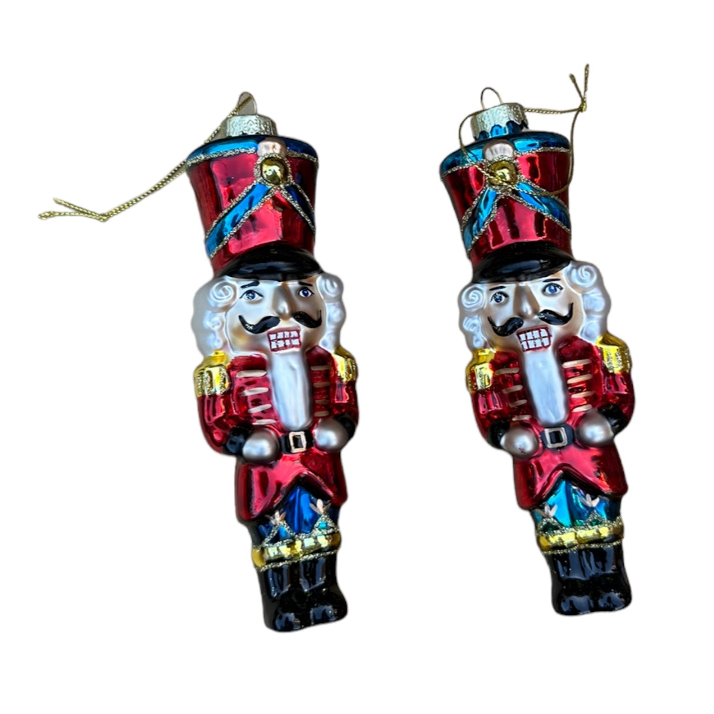 Glass Nutcracker Ornament