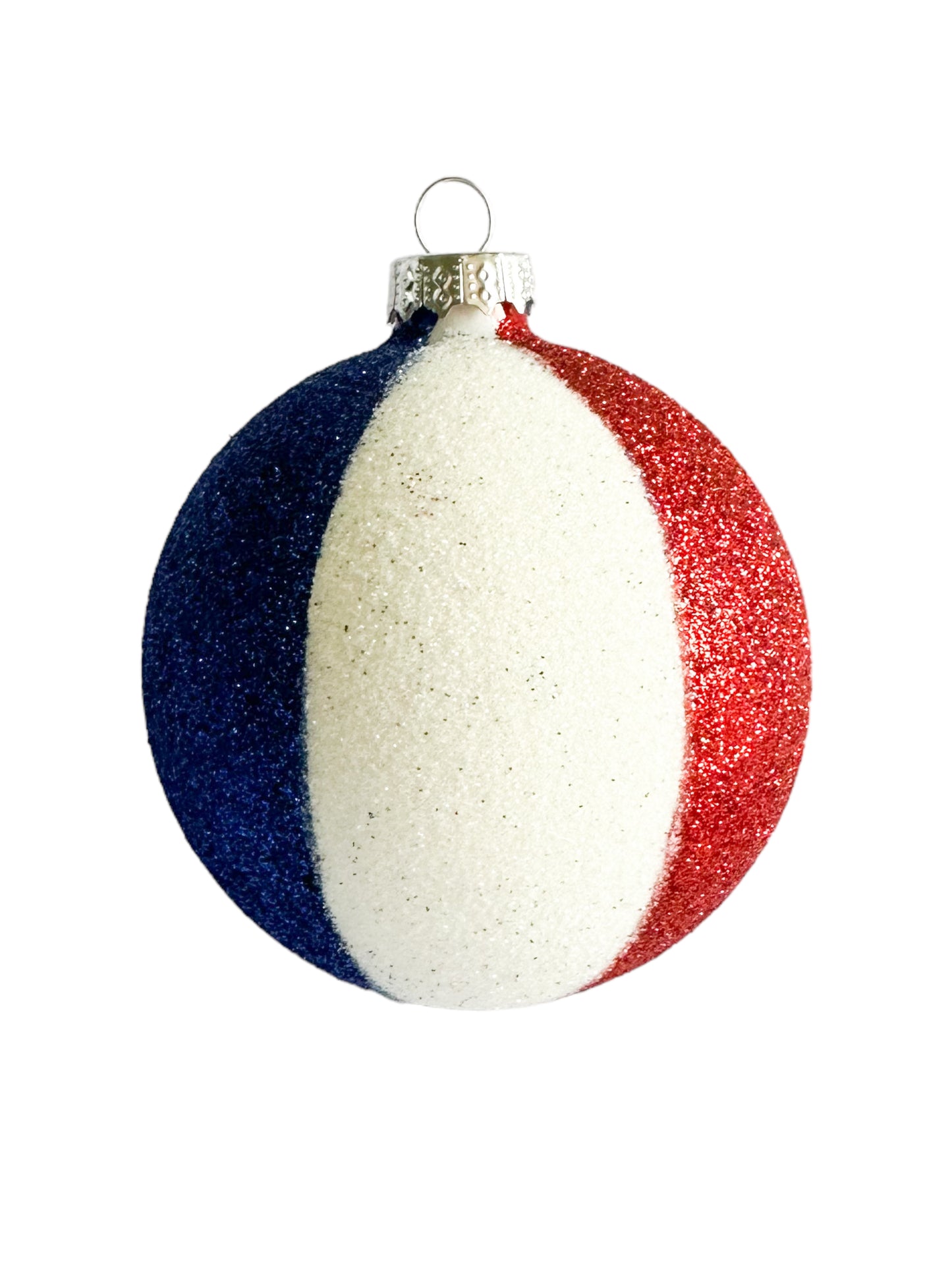 Glitter flag baubles - Medium