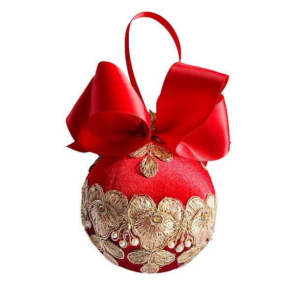 Velvet Applique Baubles - Large