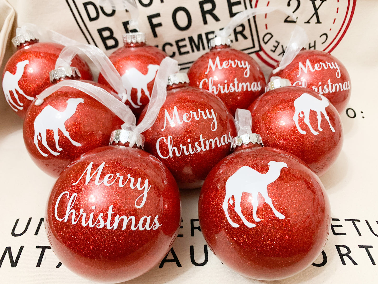 Personalised Name Glass Bauble