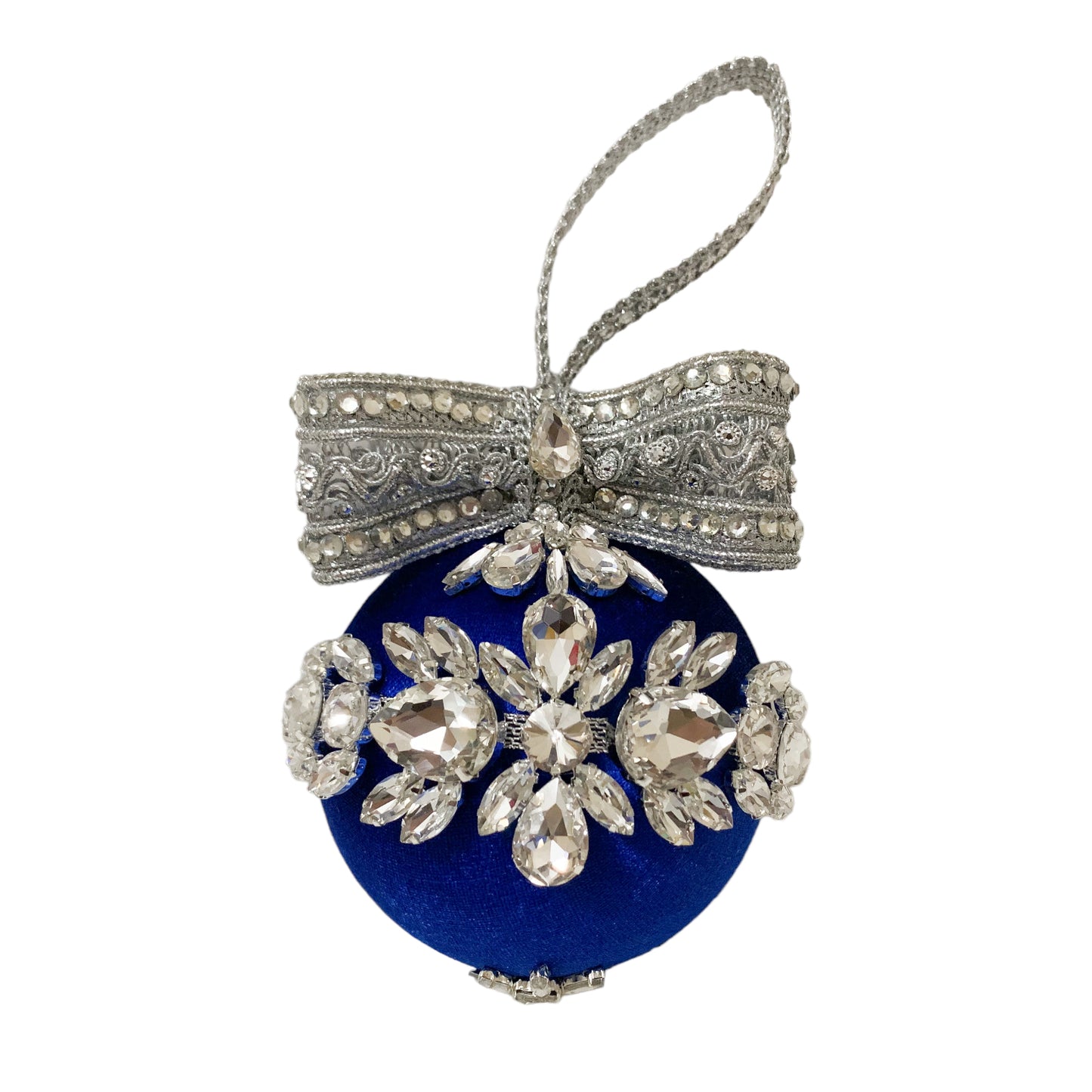 Large Blue Rhinestone Baubles - limited edition