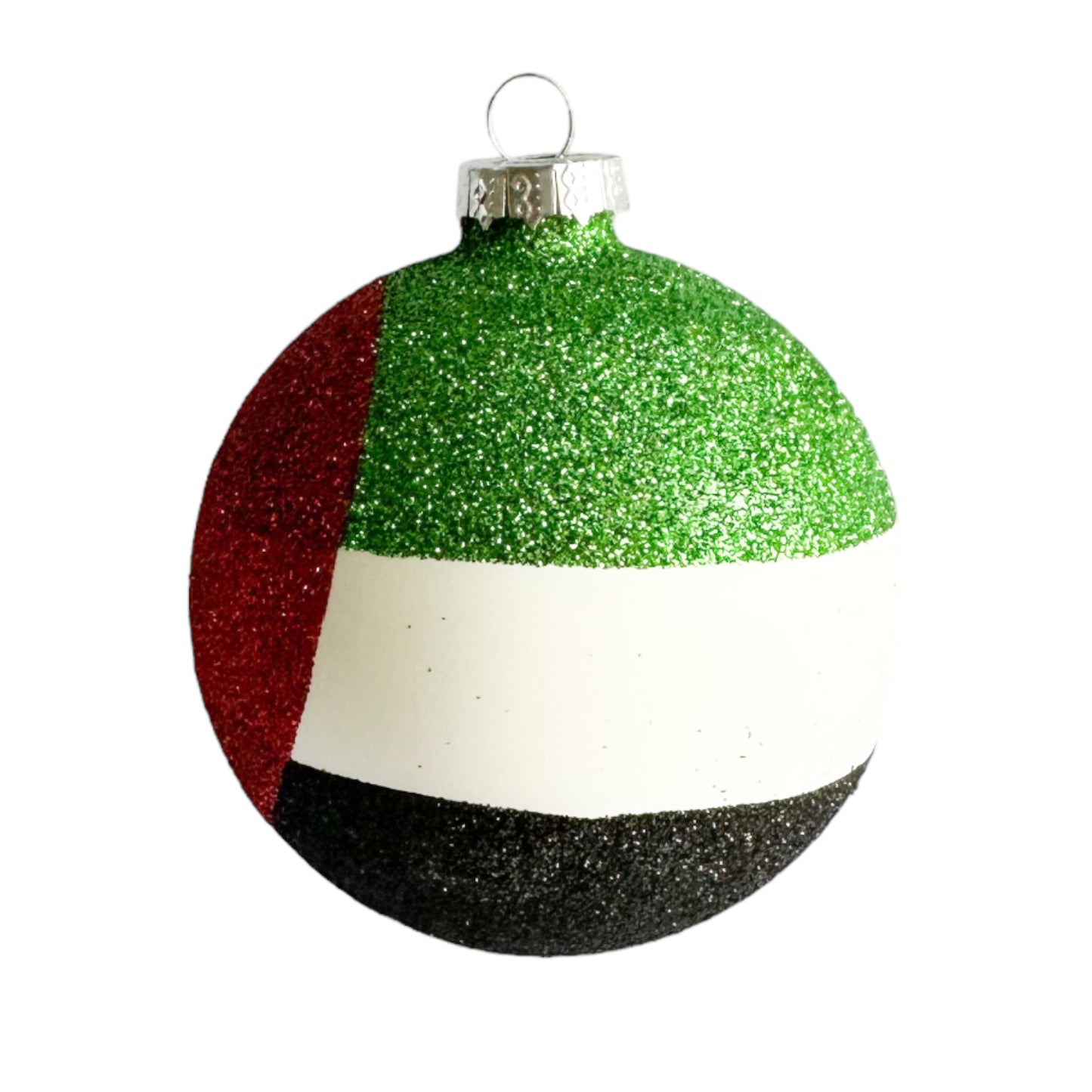 UAE Flag Glass Bauble - Medium