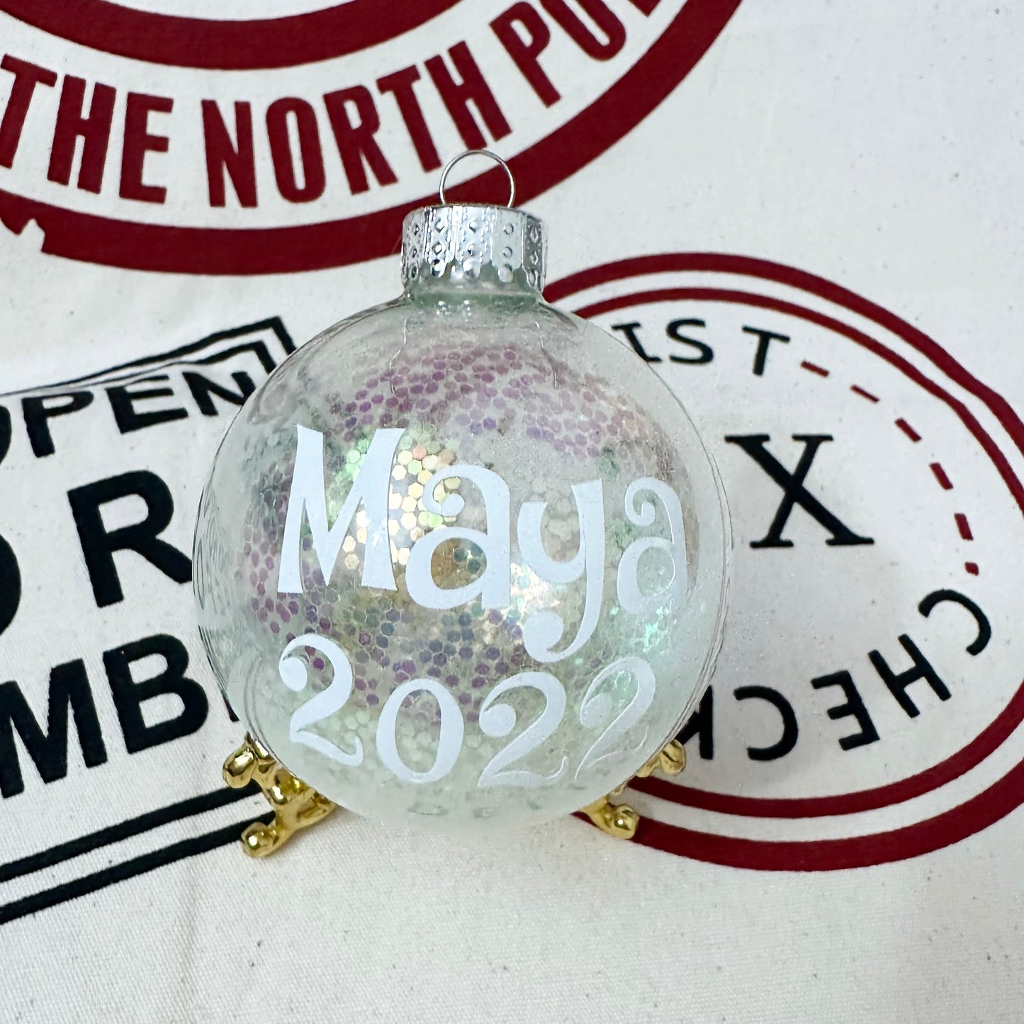 Personalised Confetti Bauble