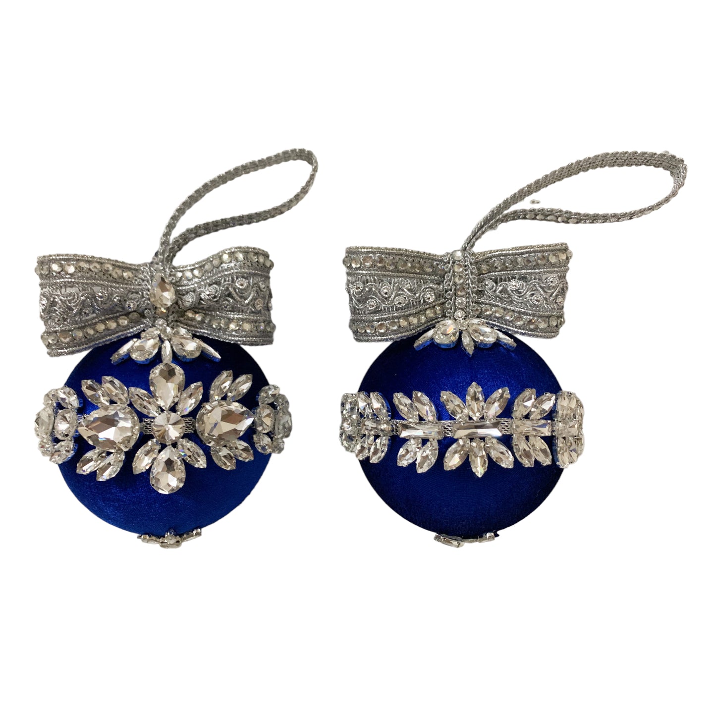 Large Blue Rhinestone Baubles - limited edition