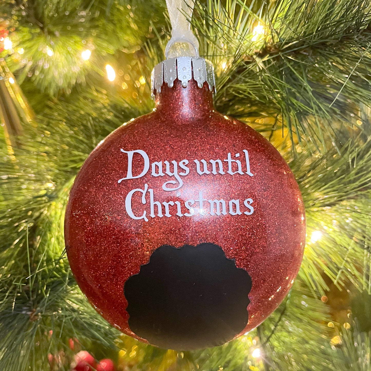 Christmas countdown bauble - Medium Coin Shape