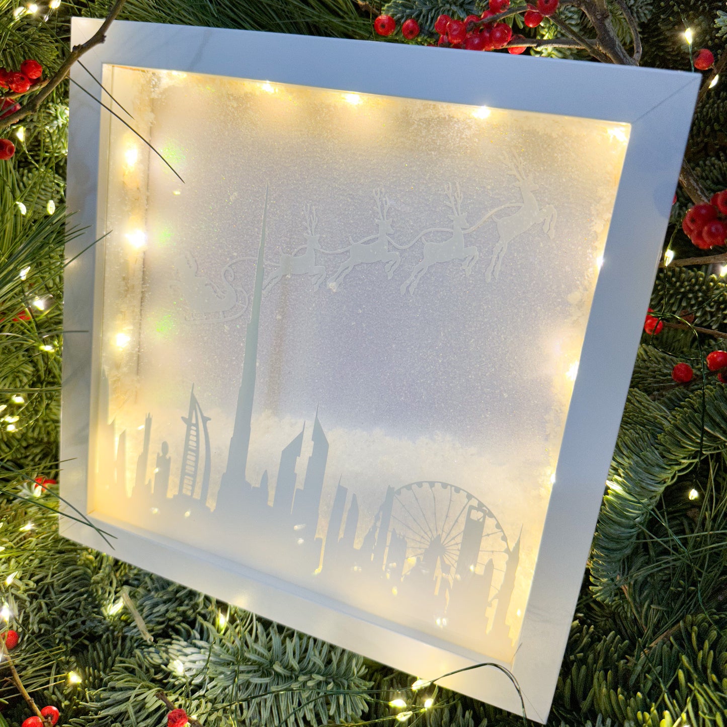 Dubai Skyline Light Up Frame