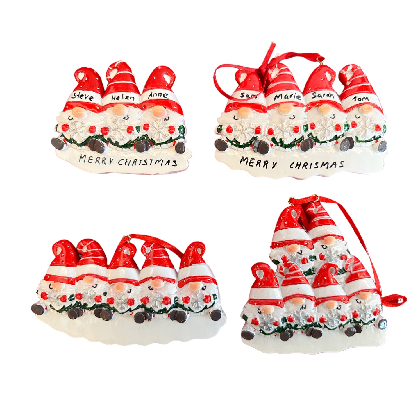 Personalised Gnome ornaments