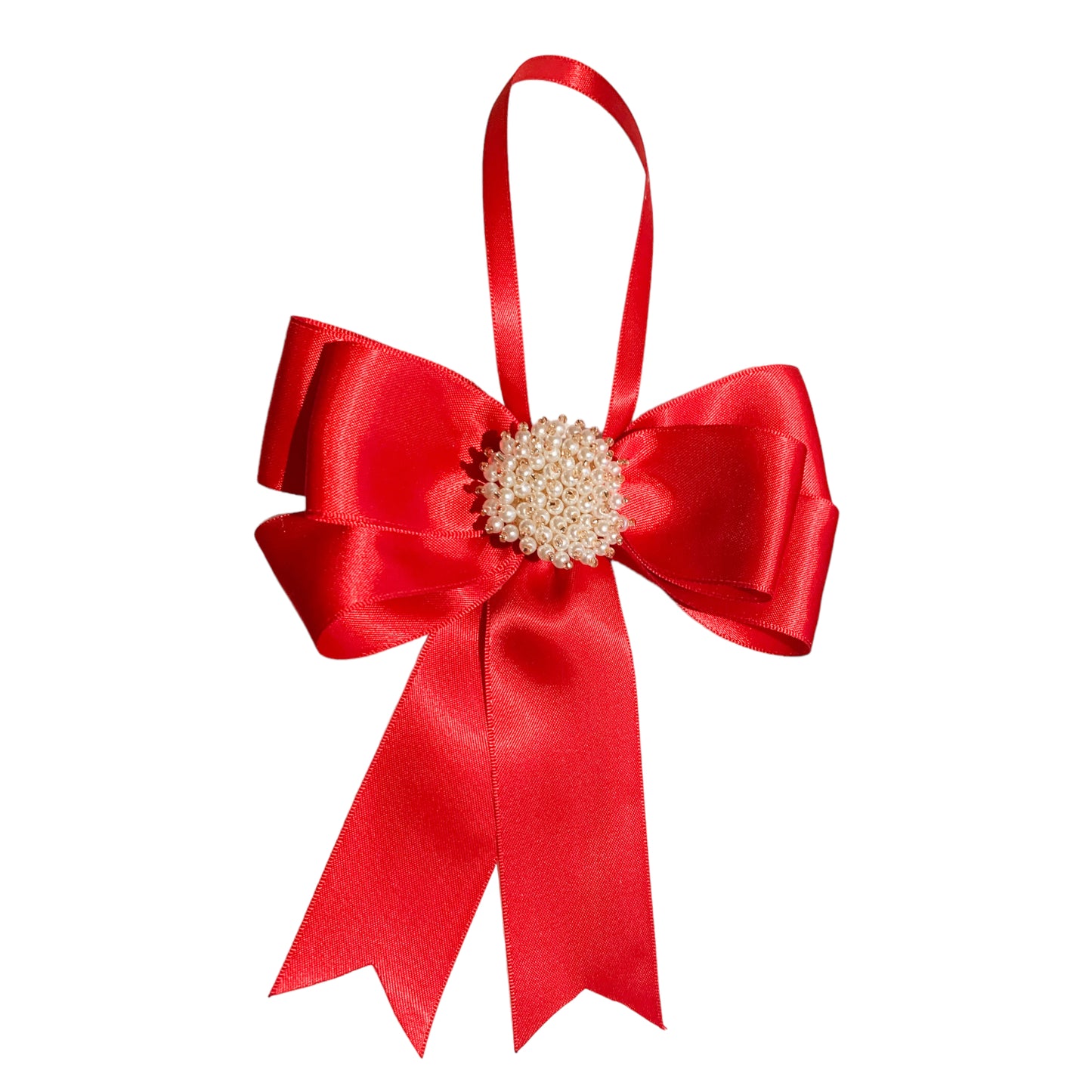 Christmas Tree bow - pearly
