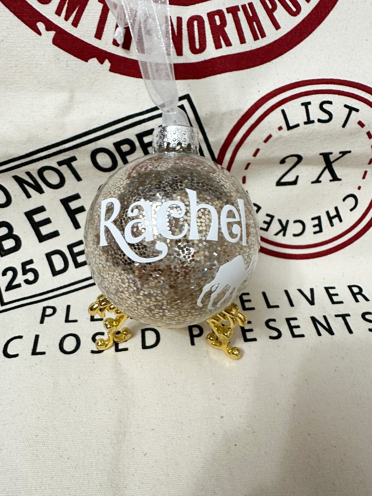 Personalised Confetti Bauble