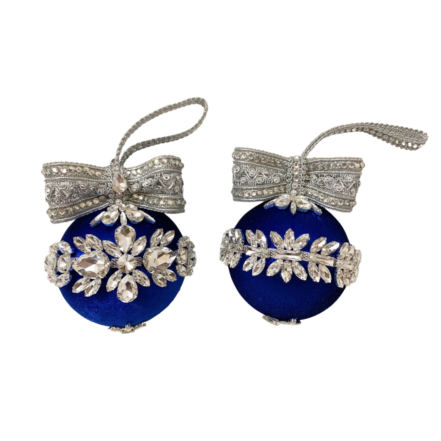 Large Blue Rhinestone Baubles - limited edition