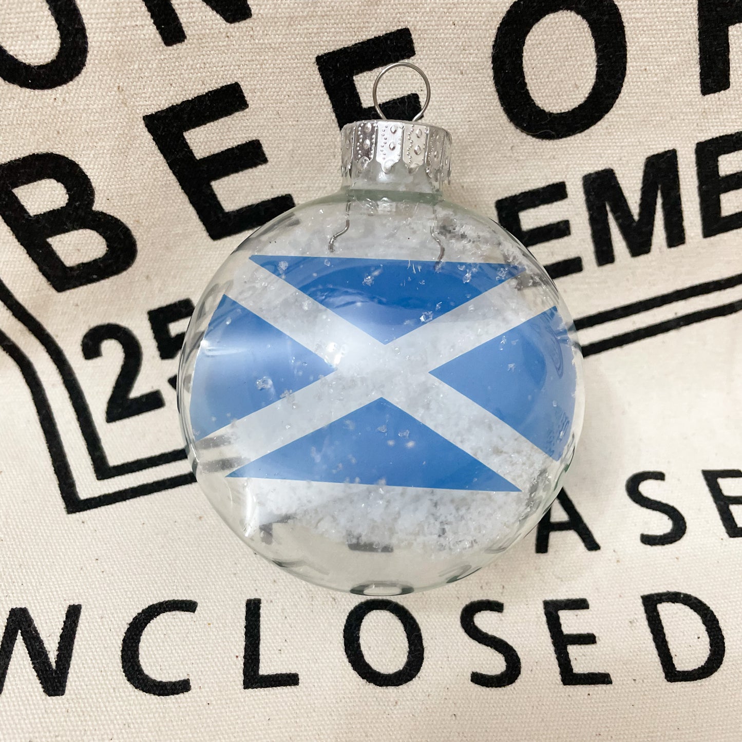 Country Flag Glass Bauble - Any country