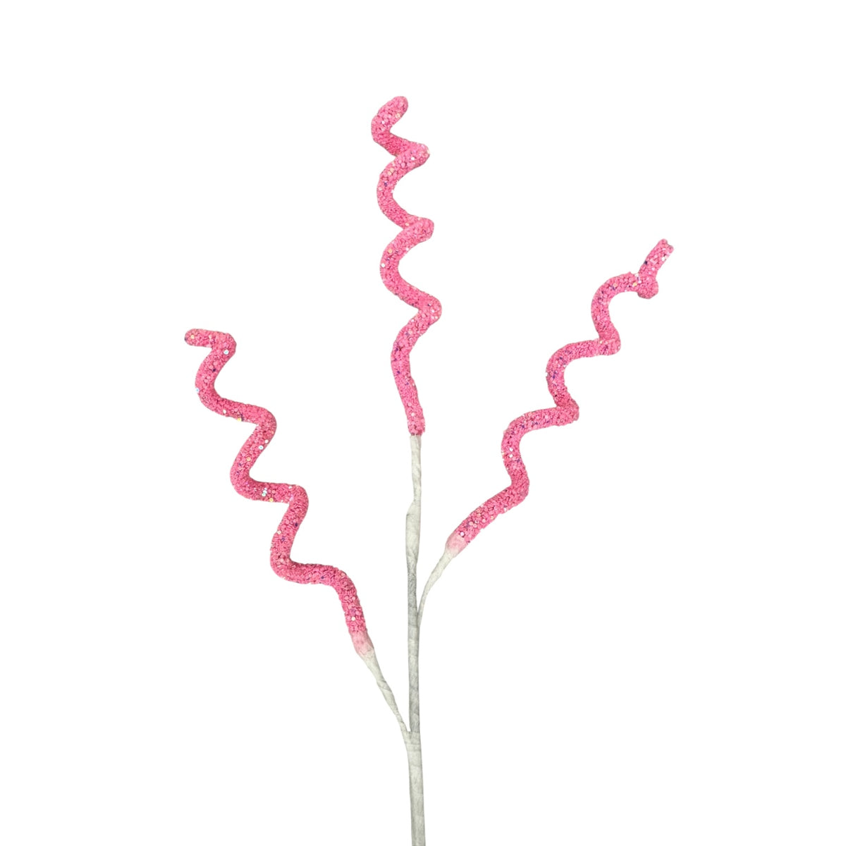 Glitter Christmas tree pick - Pink