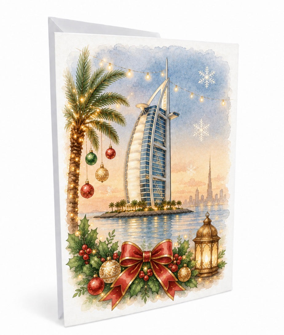 Greeting card with Burj Al Arab