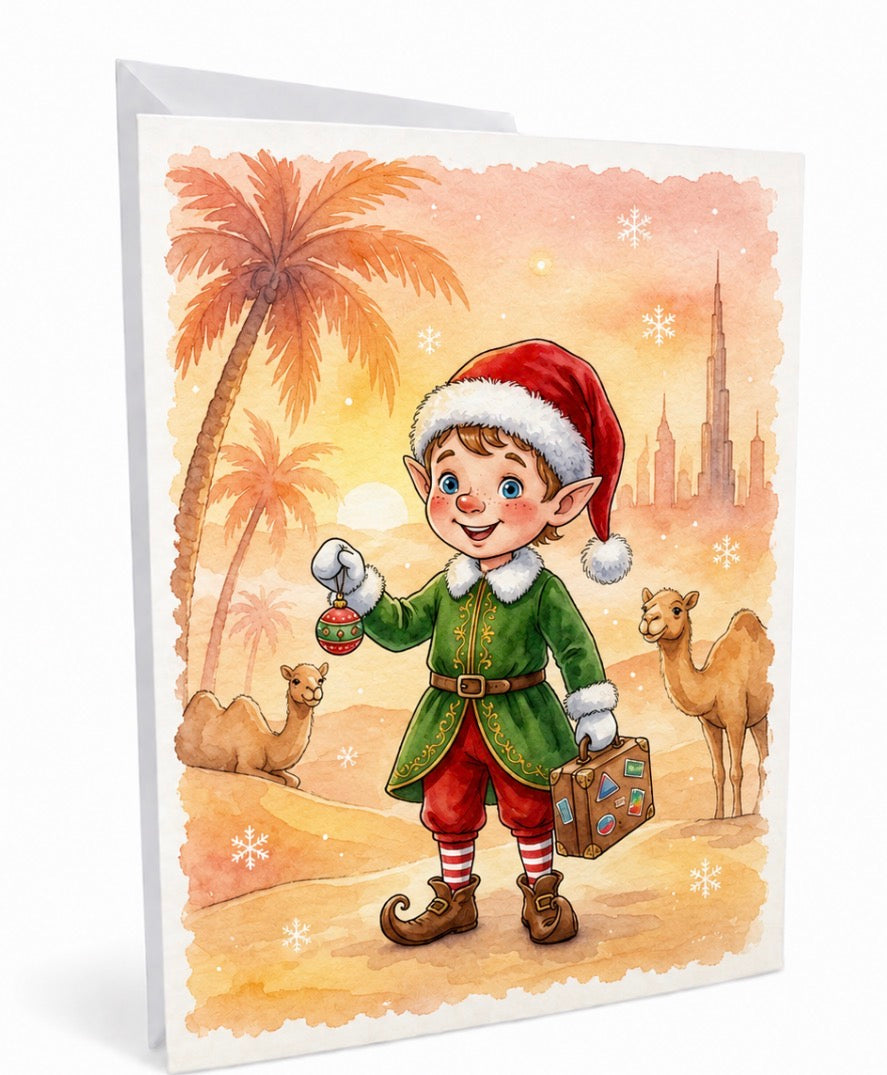 Elf Greeting card