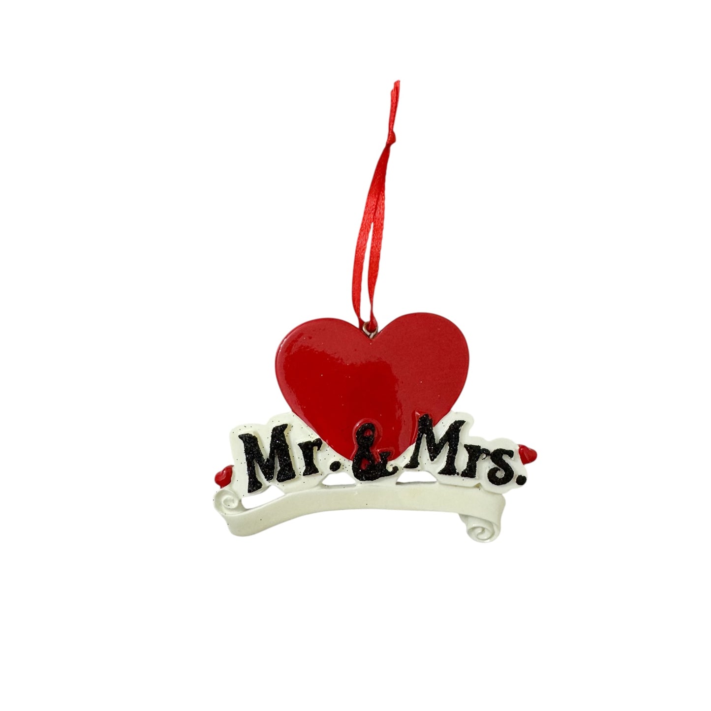 Mr and Mrs personalised ornament