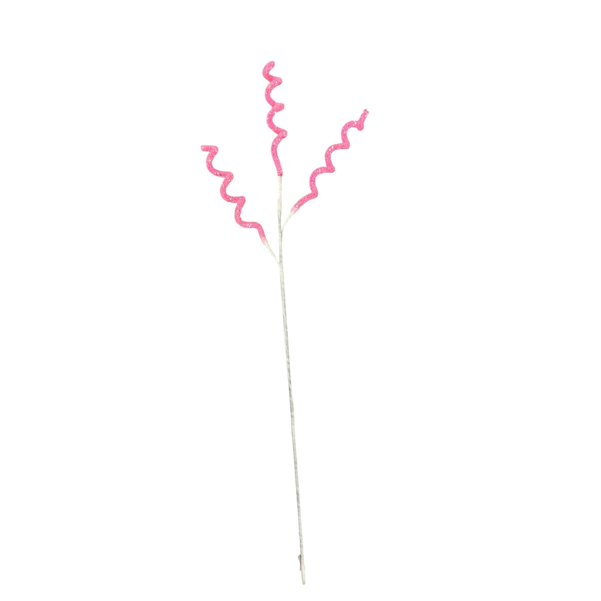 Glitter Christmas tree pick - Pink