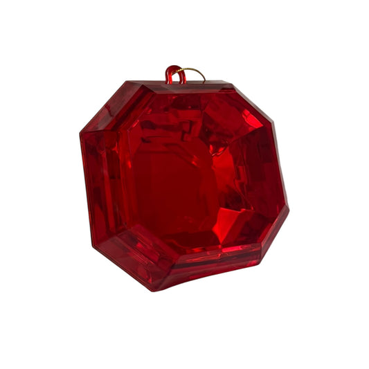 Large Red Gem ornament - 15cm