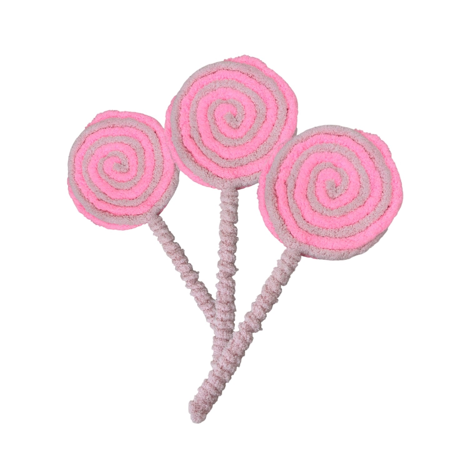 GIANT Handmade Bright Pink Lollipops