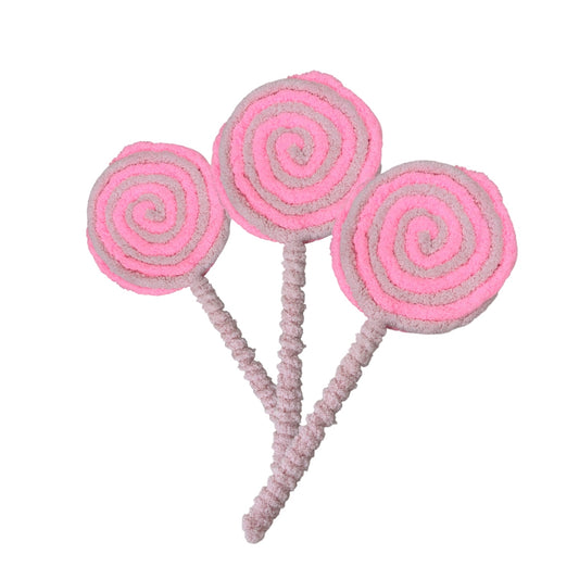 GIANT Handmade Bright Pink Lollipops
