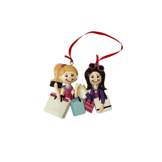 Shopping friends ornament