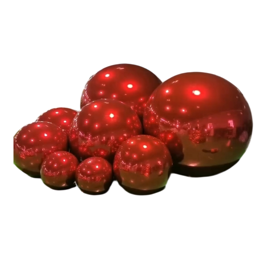 Preorder Giant Inflatable Commercial Baubles - Red- Many sizes
