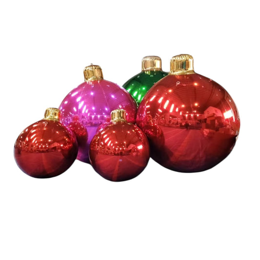 Preorder Giant Inflatable commercial grade baubles with gold top - many colors