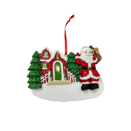 Ornament with santa