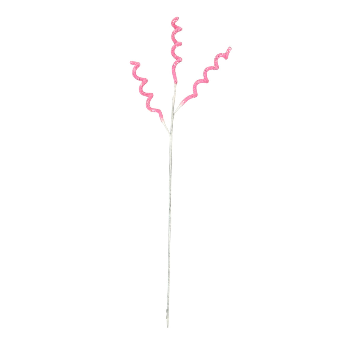 Glitter Christmas tree pick - Pink