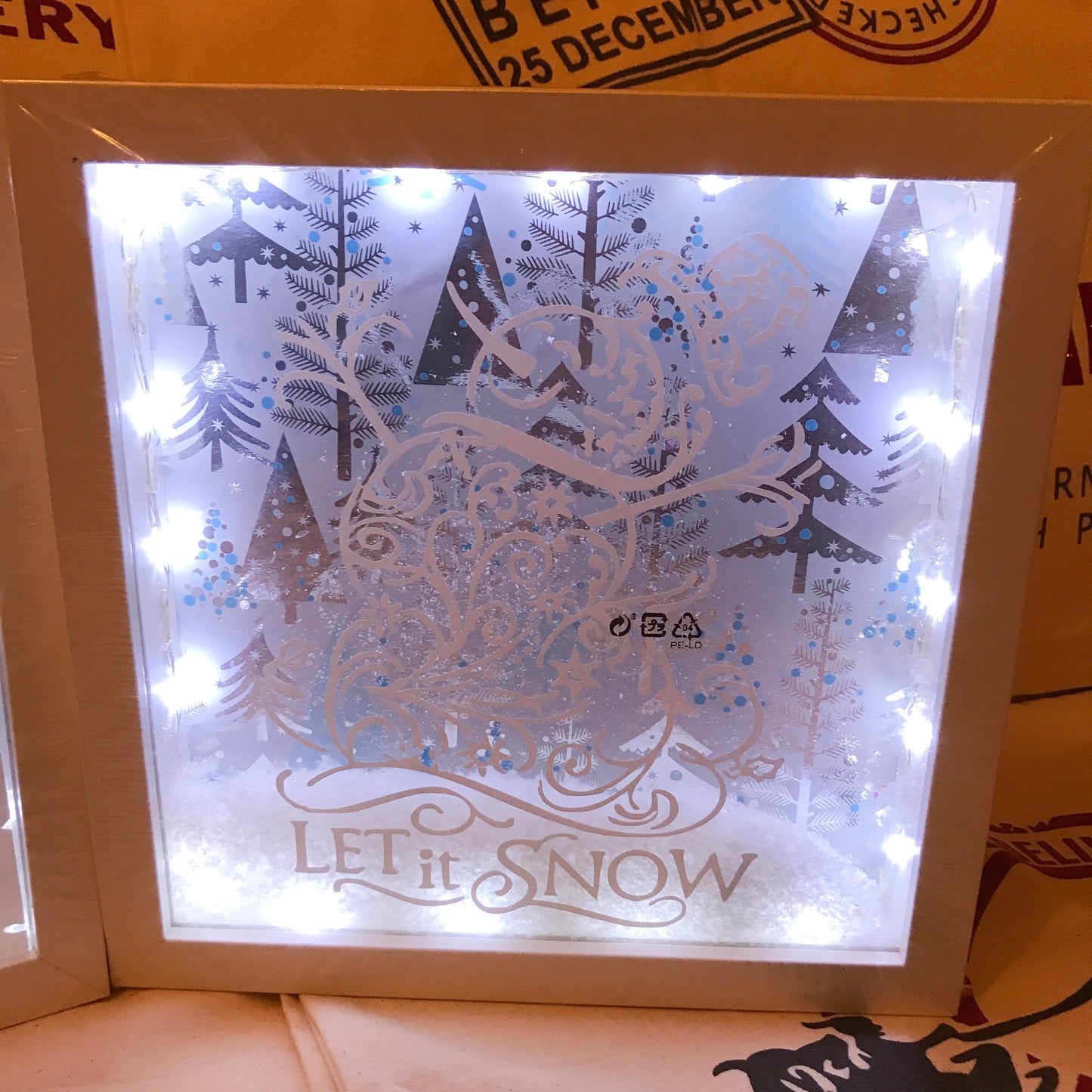 Light Up Frame - Snowman