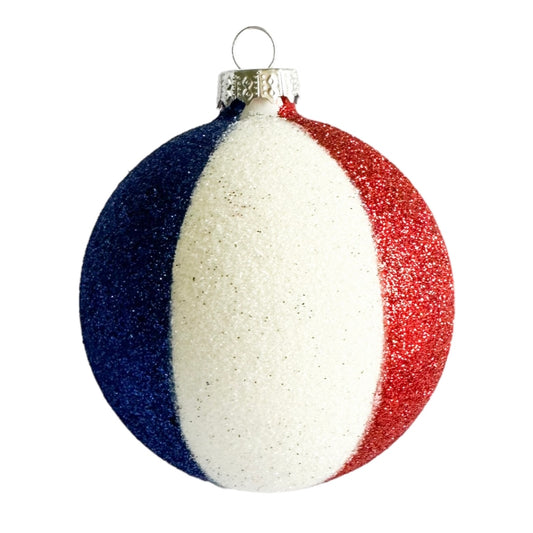 France Flag - Glass Medium size bauble