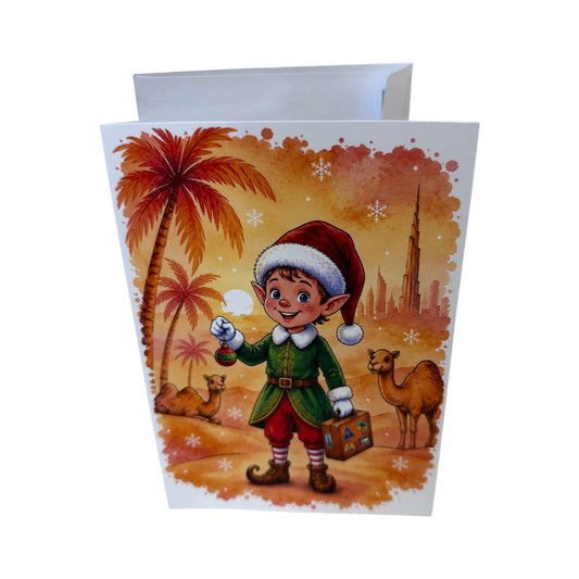 Elf Greeting card A5 size