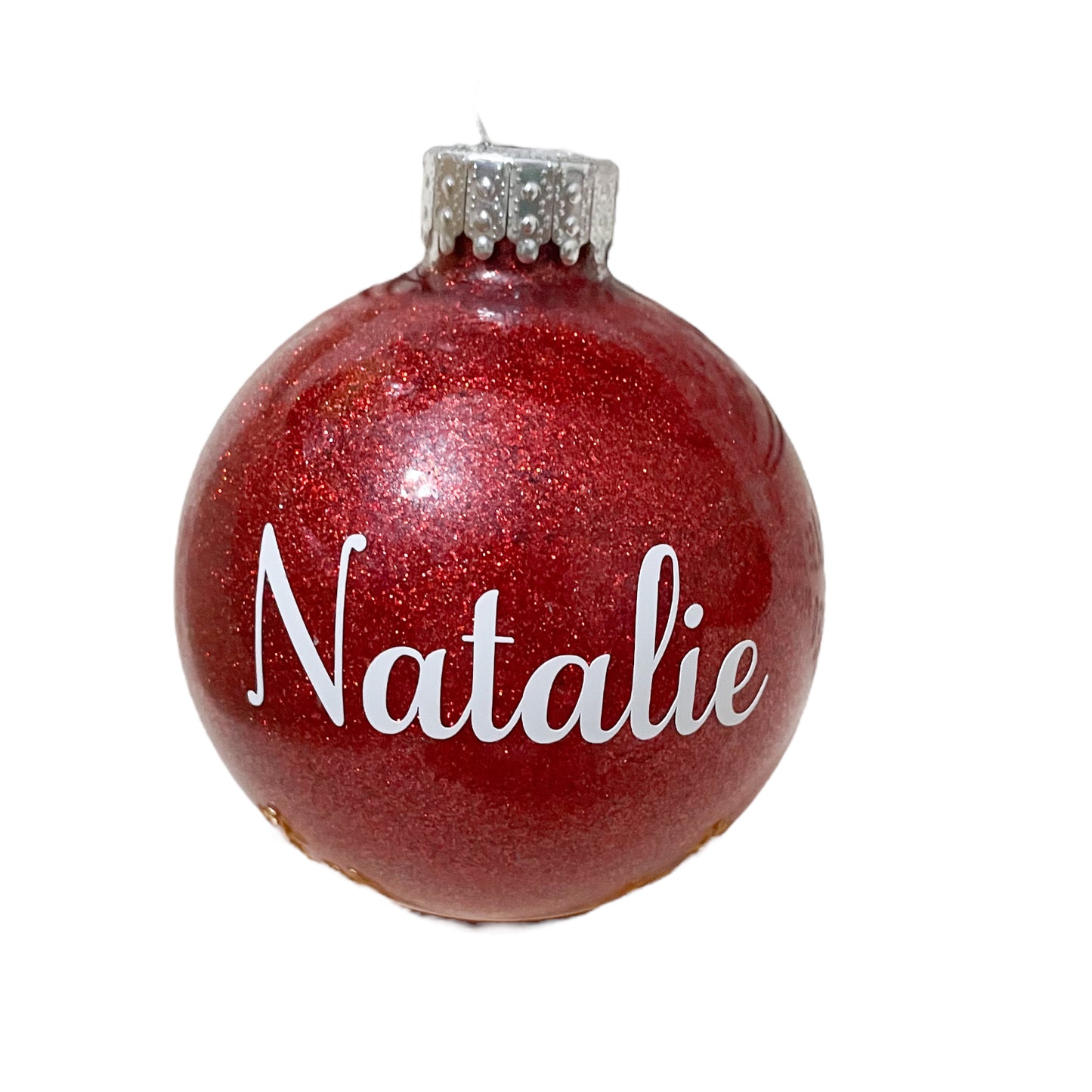 Personalised Name Glass Bauble
