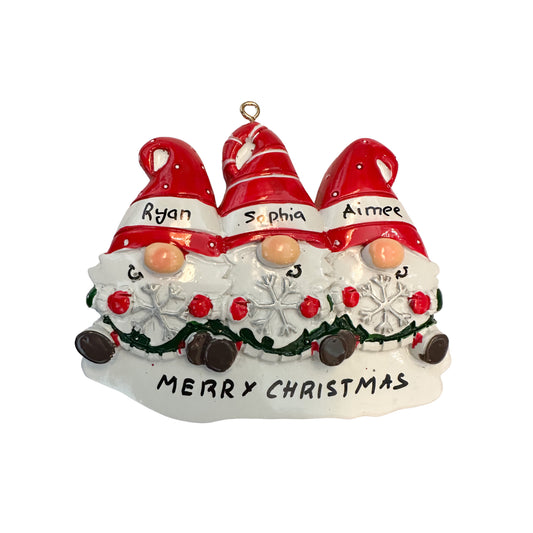 Personalised Gnome ornaments