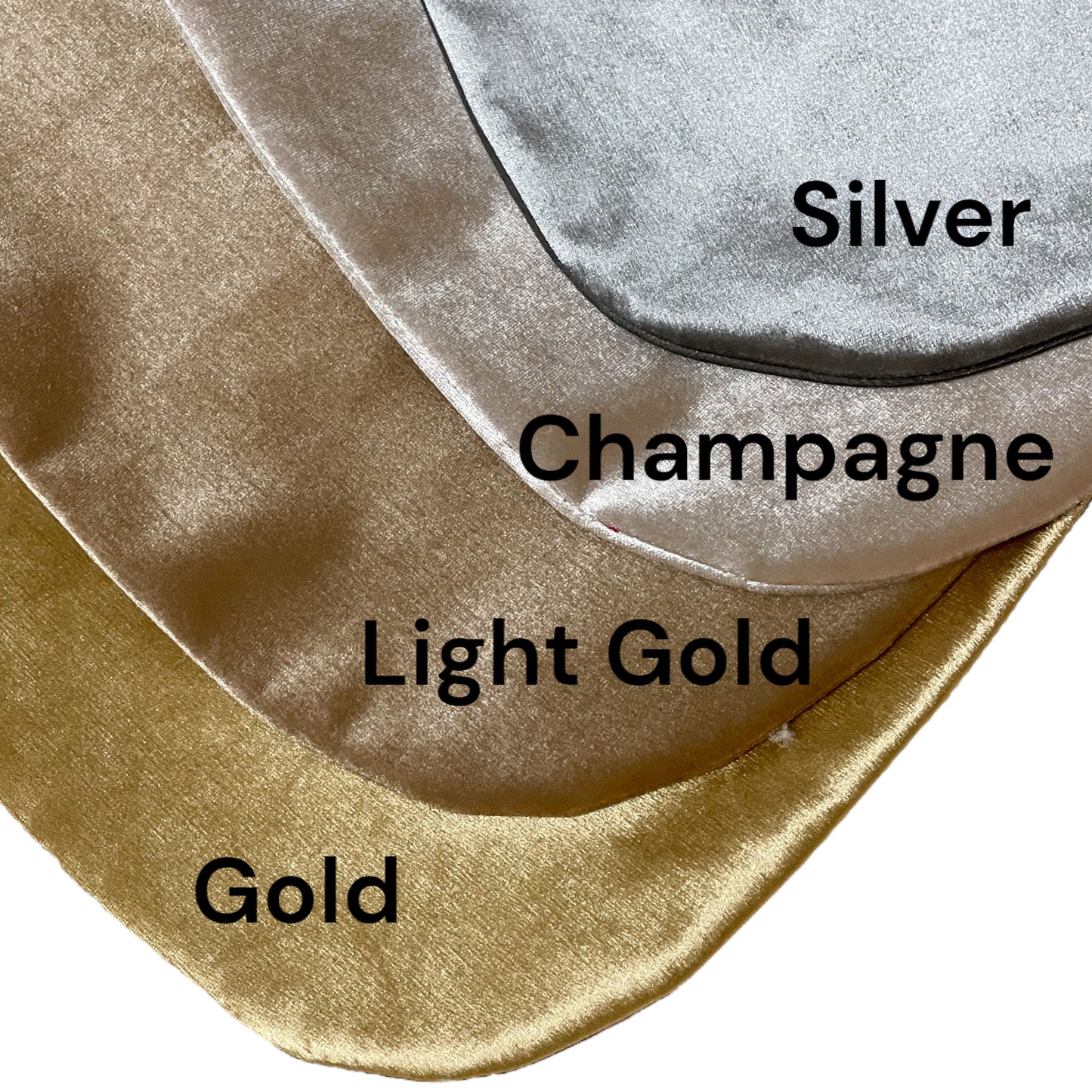 Luxury Velvet Stockings, Gold, Champagne, Silver, Light Gold, Rose Gold, White