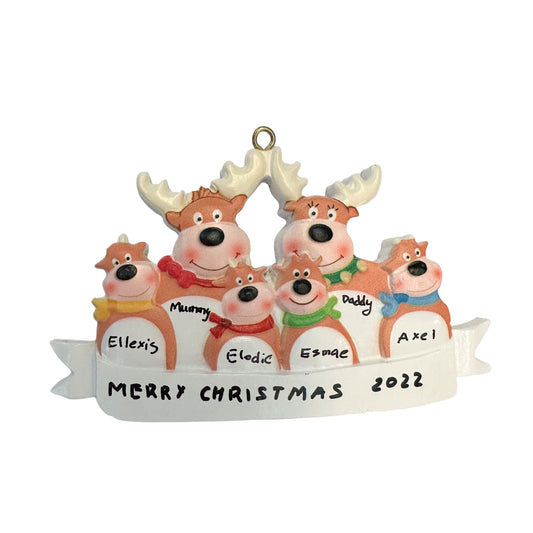 Personalised Christmas Ornaments - Deers