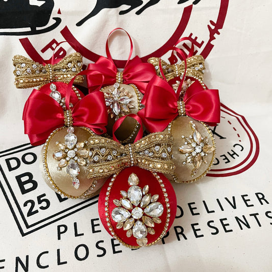 Rhinestone mosaic baubles
