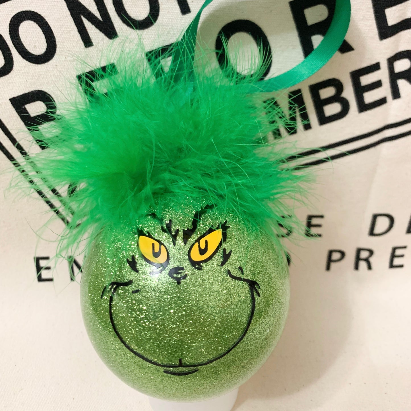 Grinch Glass Bauble