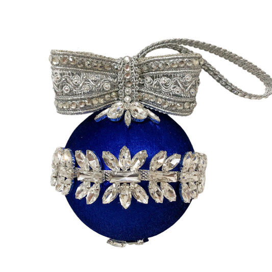 Large Blue Rhinestone Baubles - limited edition
